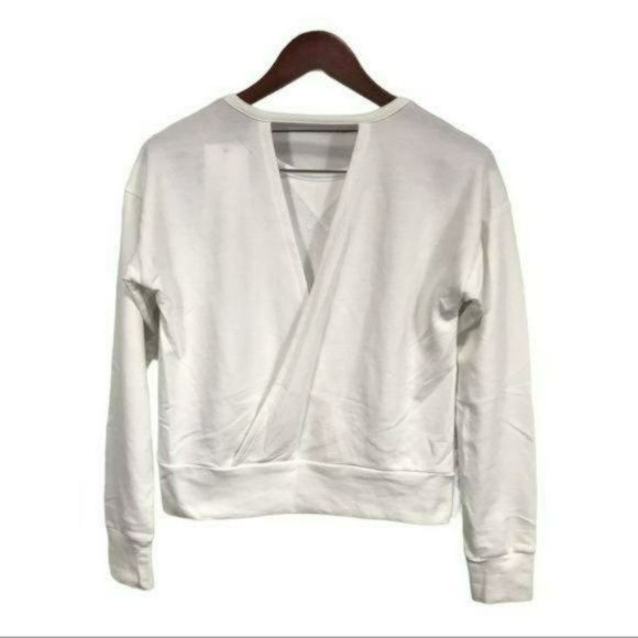 Nike White Active Training Yoga Top XS Oversized, New - Picture 2 of 7